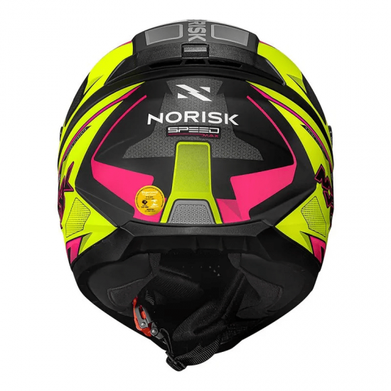 のり CAPACETE NORISK FF802 RAZOR SPEEDMAX FOSCO AMARELO ROSA